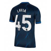 Pánský Fotbalový dres Chelsea Romeo Lavia #45 2023-24 Venkovní Krátký Rukáv